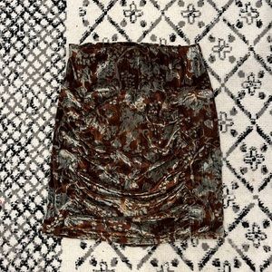 Free people velvet skirt small